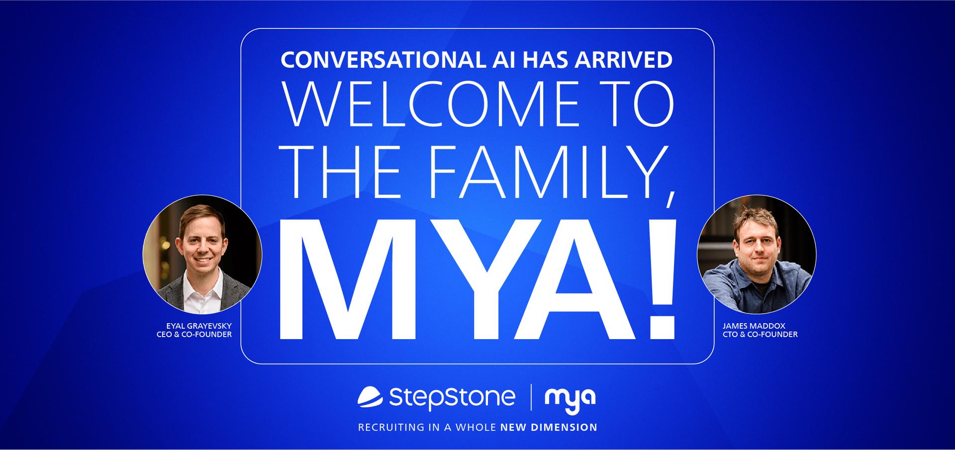 Image of Mya acquisition with "Welcome to the family, Mya!" written on it.
